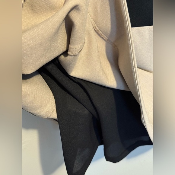 BCBGMaxAzria Hannah Colorblock Mini Dress A-Line Black & Beige US Size 8 Modern - Picture 16 of 16